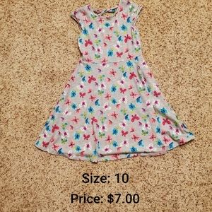 Grey butterfly dress